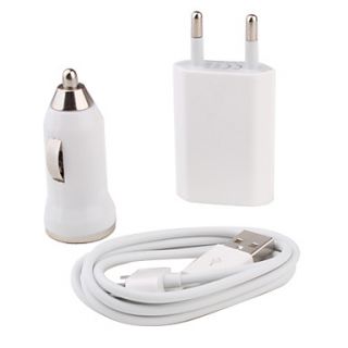 3 in 1 Charging Kit for Lava Discover 137 with Wall Charger, Car Charger & USB Data Cable