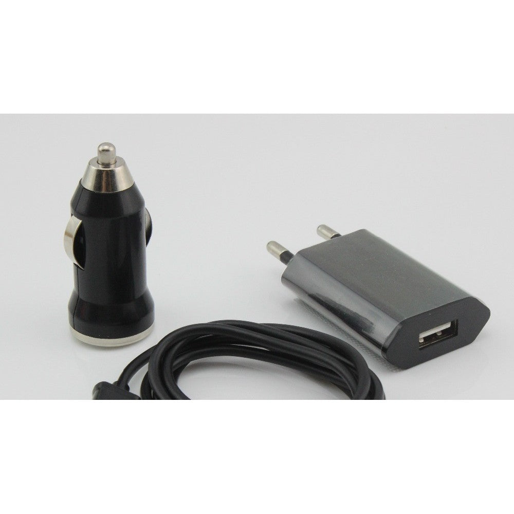 3 in 1 Charging Kit for Lava Iris 349 Plus with Wall Charger, Car Charger & USB Data Cable