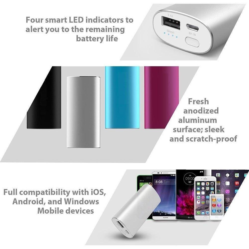 5200mAh Power Bank Portable Charger For Lava Iris Pro 30 (microUSB)