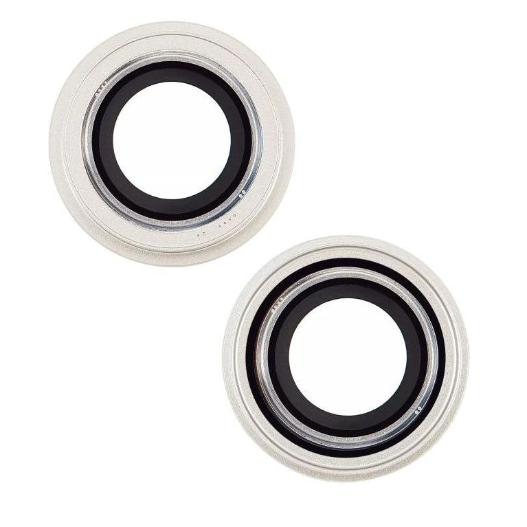 Camera Lens Glass with Frame for Apple iPhone 14 Plus White