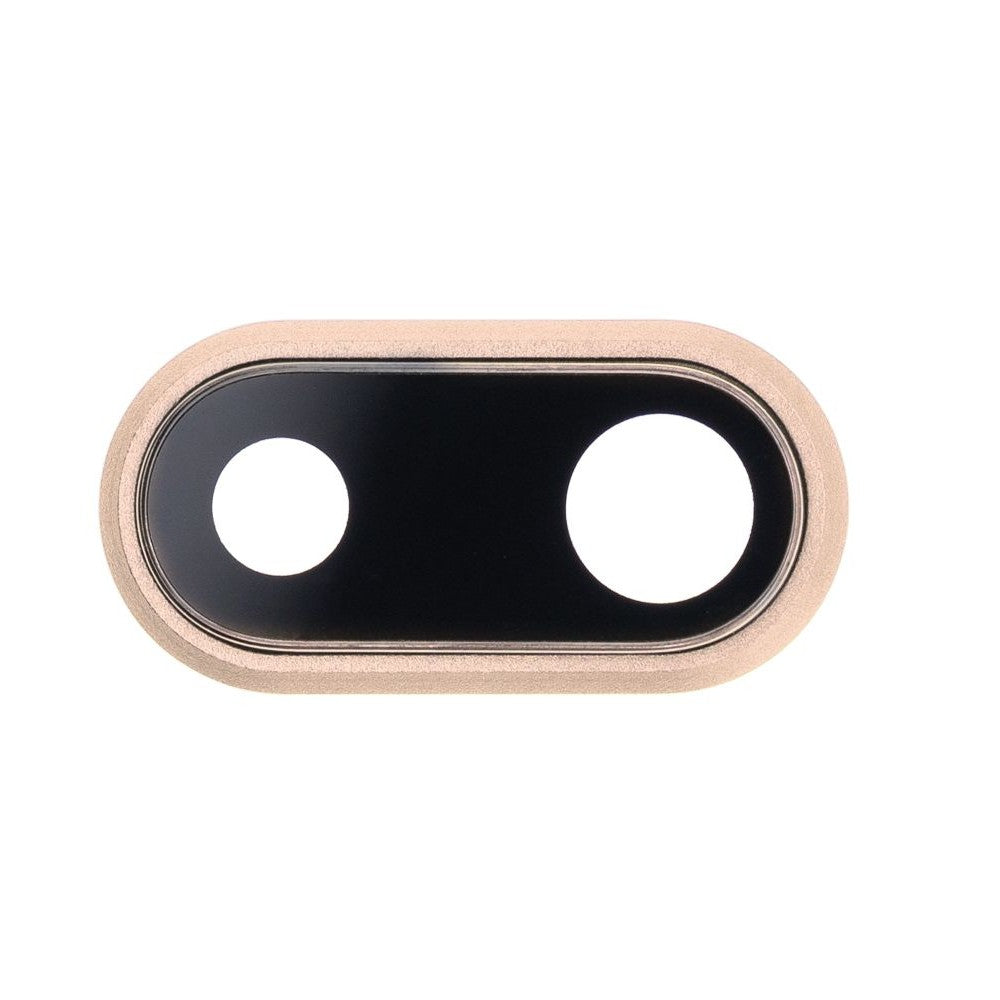 Camera Lens Glass with Frame for Apple iPhone 8 Plus Gold