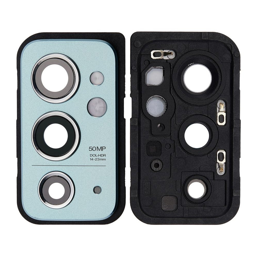 Camera Lens Glass with Frame for OnePlus 9RT 5G Black