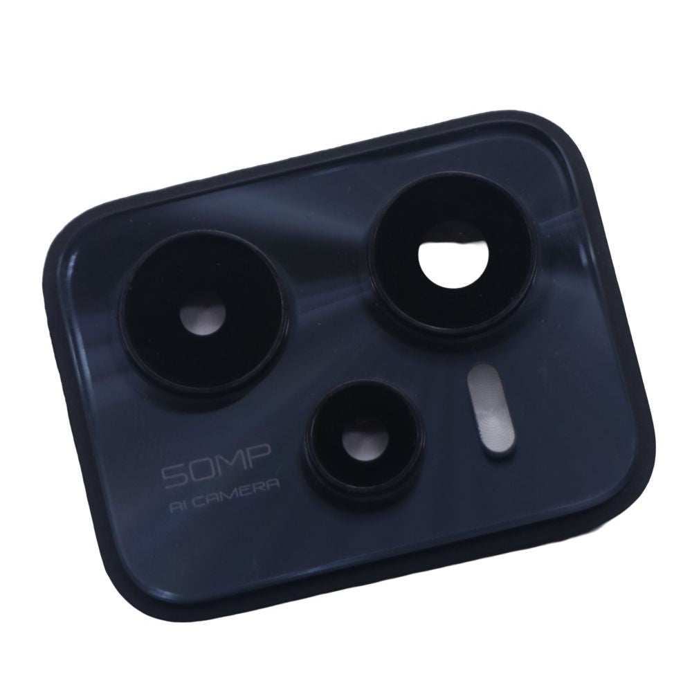Camera Lens Glass with Frame for Realme C35 Black