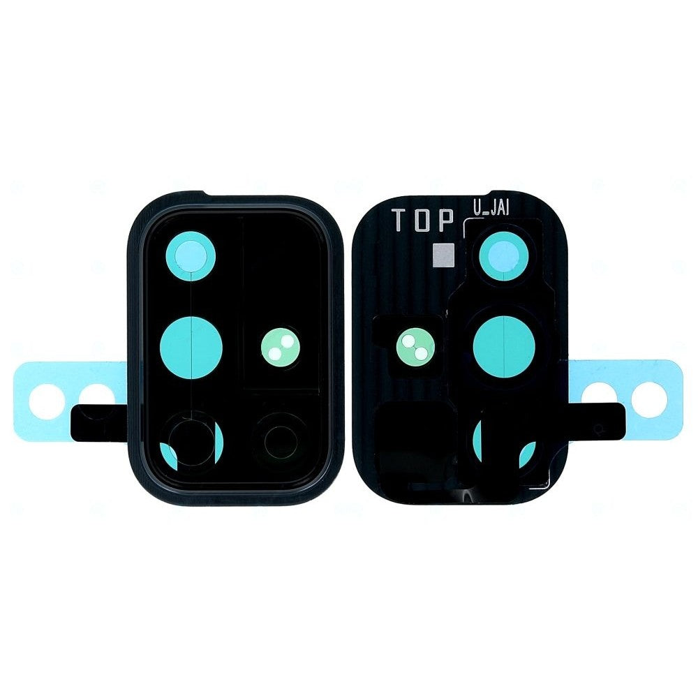 Camera Lens Glass with Frame for Samsung Galaxy A71 Black