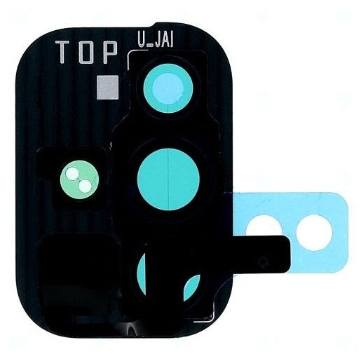 Camera Lens Glass with Frame for Samsung Galaxy A71 Black
