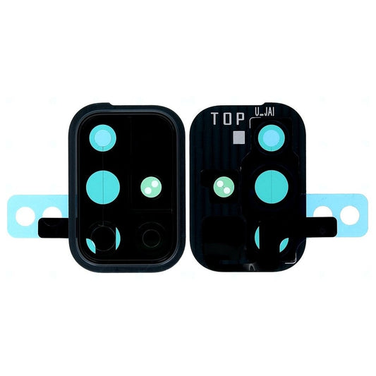 Camera Lens Glass with Frame for Samsung Galaxy A71 Silver